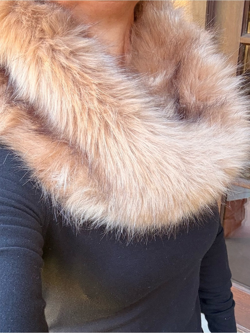 Plush Faux Fur Circular Infinity Scarf